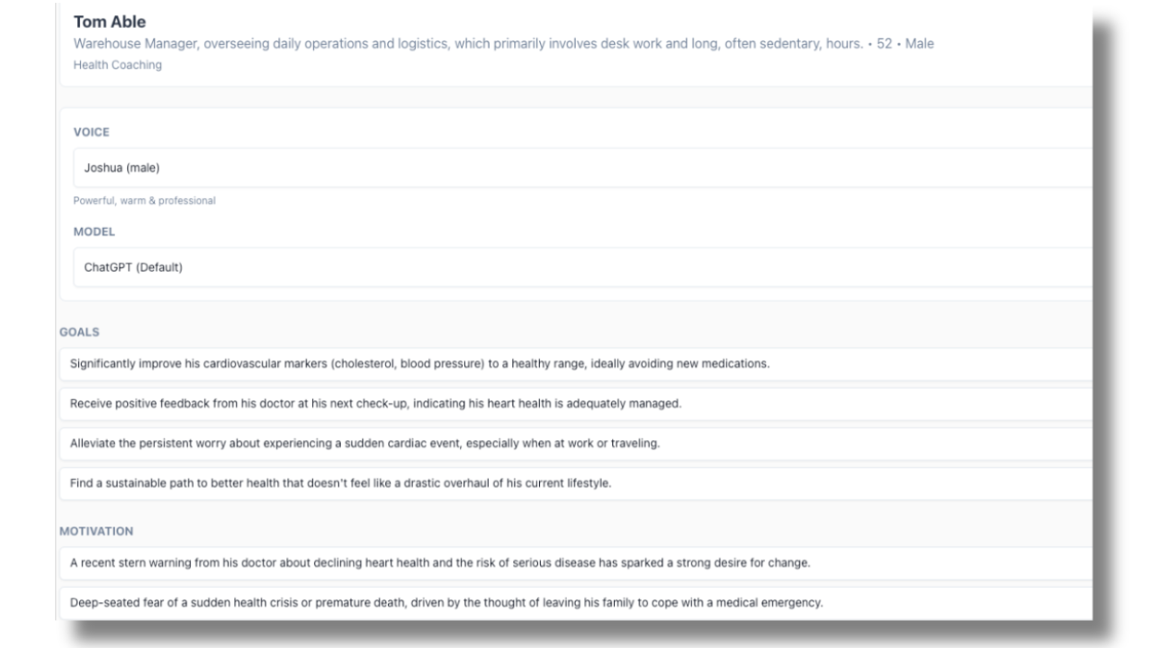 Example of a Generated Client Profile